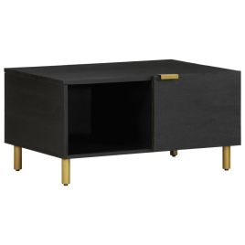 Coffee Table Black 80x50x40 cm Engineered Wood