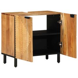 Bathroom Sink Cabinet 62x33x58 cm Solid Wood Acacia