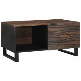 Coffee Table 80 x 50 x 40 cm - Solid Mango Wood & Engineered Wood