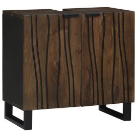 Bathroom Sink Cabinet 62 x 33 x 58 cm - Sturdy mango wood design.