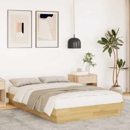 Bedframe Small Double 120x190cm Solid Wood Oak