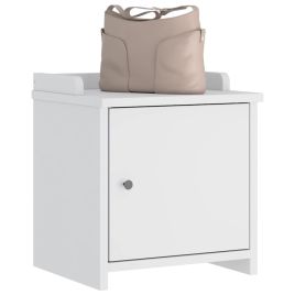 NOMAD Small Hallway Shoe Bench White