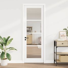 Interior Door with Glass "ORKDAL" White 78x232x4 cm