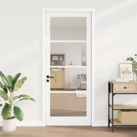 Interior Door with Glass "ORKDAL" White 93x232x4 cm