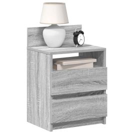 Bedside Cabinets 2 Pieces with 2 Drawers Grey Sonoma 40x33x60 cm