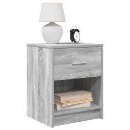 Bedside Cabinets 2 Pieces with Drawer Grey Sonoma 40x34x50 cm