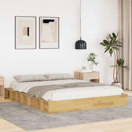 Bedframe 150x200cm Solid Wood Oak
