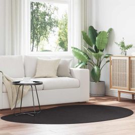 Rug Folding Black 140 x 200 cm Wool