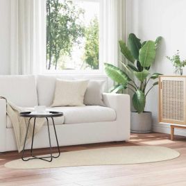 Rug Folding Beige 100 x 200 cm Textile