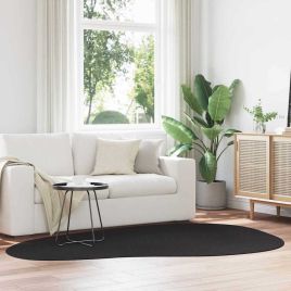 Rug Folding Black 160 x 230 cm Polypropylene