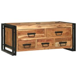Coffee Table - 90x50x38 cm in Solid Acacia Wood