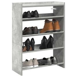 AVIATOR Narrow Shoe Rack Concrete Grey