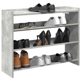 BESVIR Medium Shoe Rack Concrete Oak