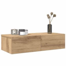 Wall Shelf with Drawers Artisian Oak 60x26.5x15 cm Engineered Wood