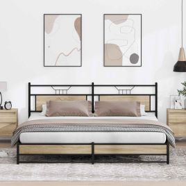 Metal Bedframe Sonoma Oak 193x203cm