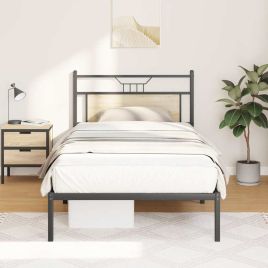 Bedframe Sonoma Oak 100x190cm Engineered Wood