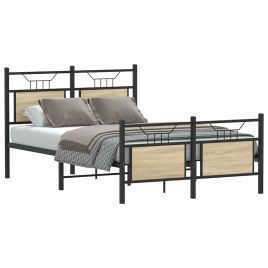 Bedframe Sonoma Oak 120x200cm Engineered Wood
