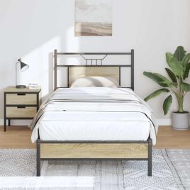 Bedframe Sonoma Oak 80x200cm Engineered Wood