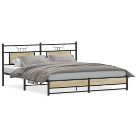 Bedframe Sonoma Oak 160x200cm Engineered Wood