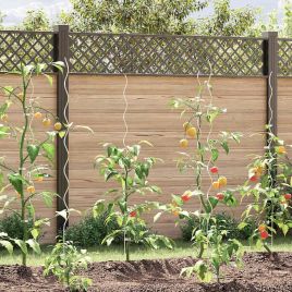 BLIWOD Plant Support 20 pcs 150x0.6x0.6 cm Steel - Silver