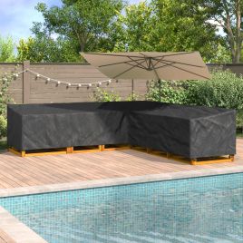 RELM Furniture Cover 300x300x80 cm 210D Oxford Fbric - Black