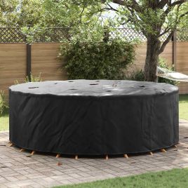 RELM Outdoor Furniture Cover 279x279x85 cm 420D Fabric - Black
