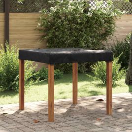RELM Table Cover Plain 102x102x15 cm Fabric - Black