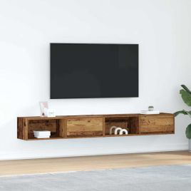 TV Cabinets 2 Pieces Old Wood 100x31x25.5 cm Engineered Wood