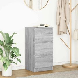 Sideboard Grey Sonoma 37.5x35x76 cm Engineered Wood
