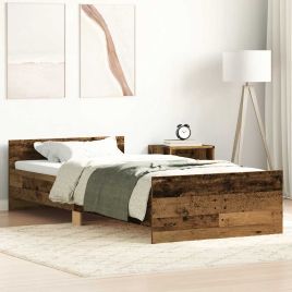 Bedframe Old Wood 100x200cm Engineered Wood