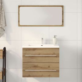 Bathroom Sink Cabinet Artisan Oak 60x38.5x48 cm Engineered Wood
