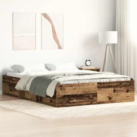 Bedframe Old Wood 160x200cm Engineered Wood