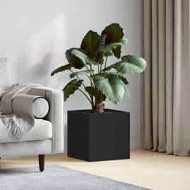 TIPARK Planter Box 40x38.5x40 cm Wooden - Black Oak
