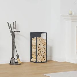 Firewood Rack Anthracite 25x25x60 cm Cold-rolled steel
