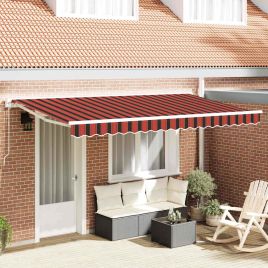 ERABRO Retractable Awning Manual and Black 350x200 cm - Orange