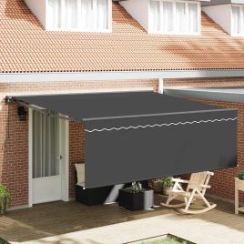 OSELOFT Retractable Awning Manual Anthracite 400x300 cm
