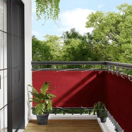 EVASH Balcony Screen 75x1000 cm Polyester Oxford - Red