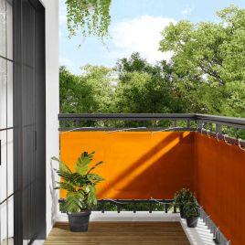 EVASH Balcony Screen 75x800 cm Polyester Oxford - Orange