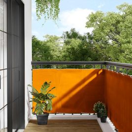 EVASH Balcony Screen 90x700 cm Polyester Oxford - Orange