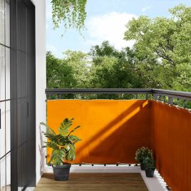 EVASH Balcony Screen 90x1000 cm Polyester Oxford - Orange