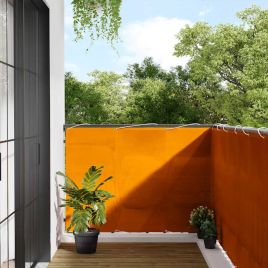 EVASH Balcony Screen 120x1000 cm Polyester Oxford - Orange