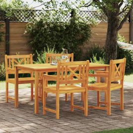 GRHBRO Garden Chair 4 pcs 56x56x90 cm Acacia Wooden