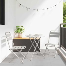 NALOFT Garden Folding Chair Folding 2 pcs 42x52 x82cm - Beige