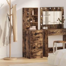 Highboard Smoked Oak 40x41x135 cm Engineered Wood