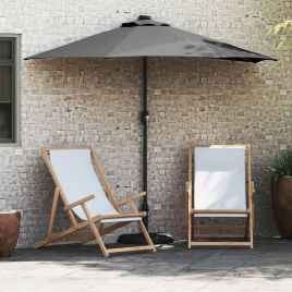 TAGLEN Garden Parasol Anthracite 294x150x223 cm Fabric