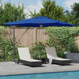 SERIDG Roma Parasol 286x284x270 cm and Polyester Aluminium - Blue