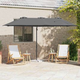 SERIDG Umbrella Anthracite 372x198x243 cm Polyester and Aluminium