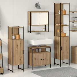 4 Piece Bathroom Furniture Set in Artisan Oak.