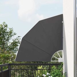 SELBRO Balcony Privacy Screen 115x115 cm Polyester - Black