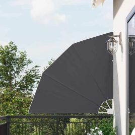 SELBRO Balcony Privacy Screen 140x140 cm Polyester - Black